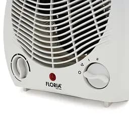 Тепловентилятор спіральний Floria ZLN6151, 3 режими 1000/2000 Вт White - мініатюра 3