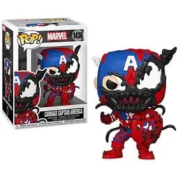 Коллекционная фигурка Funko Pop Фанко Поп  Марвел Карнаж Капитан Америка Marvel Carnage Captain America 10 см