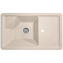 Мийка кухонна Valetti 58C гранітна 785х465 мм бежева