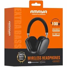 Накладні бездротові навушники Amaya H630T Black - мініатюра 2