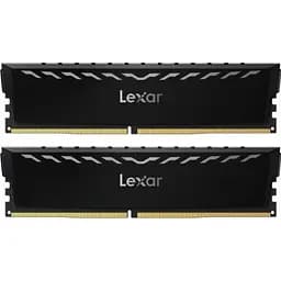 Модуль пам'яті для комп'ютера DDR4 16GB (2x8GB) 3600 MHz THOR Black Lexar (LD4U08G36C18LG-RGD)