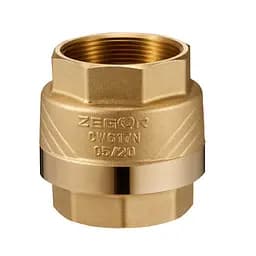 Зворотний клапан Zegor 1 1/2" ВВ FL5 з латунним штоком 30412