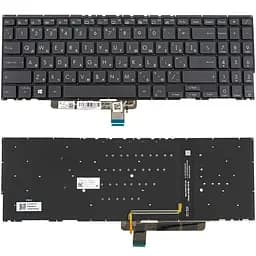 Клавіатура для ноутбука ASUS (UX564 series) rus, black, без фрейма, підсвічування клавіш