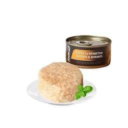 Консервы AnimAll для кошек, курица с креветками, 85 г