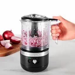 Кухонний мінікомбайн KitchenAid 5KFCB519EBM 1.3 л бездротовий матовий чорний - мініатюра 7