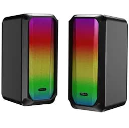 Акустичні колонки Aula N-600 Desktop Speaker, Black, 2 x 3 Вт, RGB, mini jack, USB (6978080505019) - мініатюра 3
