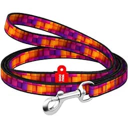Поводок для кошек и мелких пород собак Waudog Nylon Кубы 3Д XS 122x1 см