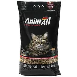 Древесный наполнитель AnimAll для кошек 7.5 кг