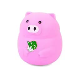 Дитяча іграшка-антистрес Свинка MS 3950(Pink) з борошном, 8 см
