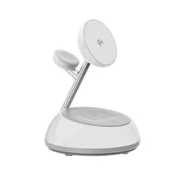БЗП Wiwu Wi-W036 Aurora 3 in 1 wireless charger White - мініатюра 5