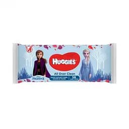 Вологі серветки Huggies Frozen All Over Clean, 168 шт. (3 уп. по 56 шт.) - мініатюра 2