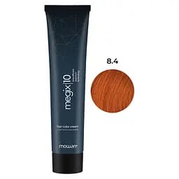 Профессиональная краска для волос с низким содержанием аммиака Megix10 Mowan 8.4 светлый медный блондин 100 мл