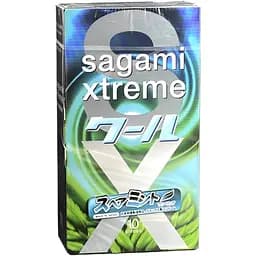 Презервативы Sagami Xtreem с пролонгирующим эффектом ментоловые 10 шт. (ROZ6400230549)