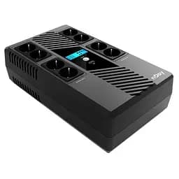 ДБЖ на 8 розеток NJOY Token 800 (UPCSBLS680TTOAZ01B) з дисплеєм і USB