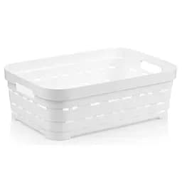 Кошик Idea Home Pyramid без кришки 2.8 л 24x17.5x8 см білий (00610 White)