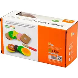 Іграшкові продукти Viga Toys Гамбургер та сендвіч (50810) - мініатюра 4