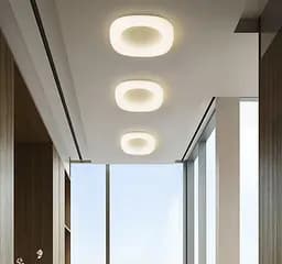 Стельовий LED світильник Schuller із основою coffee 47×47 см | Line F | Арт. 6002 003 CF