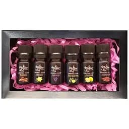 Набір ефірних олій Mayur Пряний: ваніль 5 мл + кориця 5 мл + лаванда 5 мл + бергамот 5 мл + лимон 5 мл + сандал 5 мл