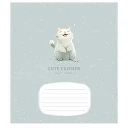 Зошит учнівський "Cute friends" 012-3292K-5 в клітинку, 12 аркушів