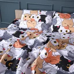 Комплект постільної білизни MirSon Бязь Funny Cat Сімейний (2200011041810) - мініатюра 2