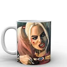 Кухоль GeekLand Загін Самогубців Suicide Squad Харлі арт SS.02.006 330 мл білий - мініатюра 2
