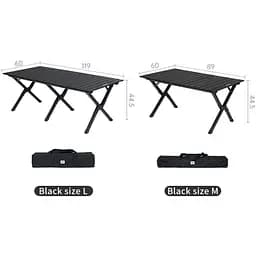 Складаний стіл Naturehike Star Jane T01 CNK2550JJ018, 119х60 см, вуглецева сталь, бежевий - мініатюра 2