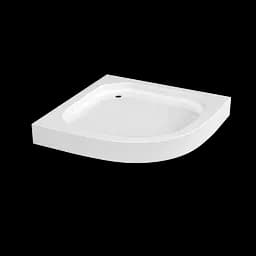 Душовий піддон RJ 100x100x14 см прямокутний в комплекті з сифоном white 100RZ812 білий