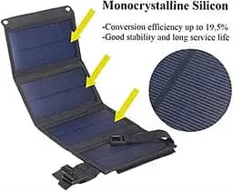 Складаний сонячний зарядний пристрій Solar panel 20 W Hapividad90 Сонячна панель - мініатюра 3