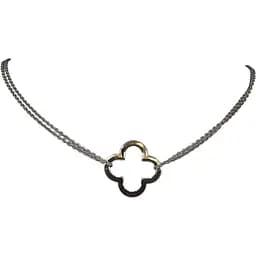 Срібне кольє Qvaliz Конюшина. 90801384