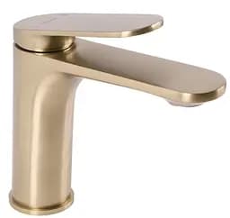 Смеситель для умывальника Rea Marco brushed gold низкий REA-B4897 Золотой