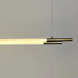 Латунний трубчастий LED світильник у корпусі 130 см | Line F | Арт. MJ351-1300L AB - мініатюра 4