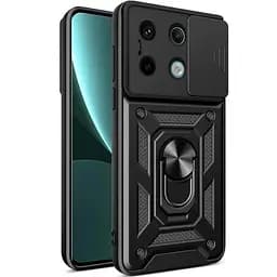 Чохол Ummi Camshield Serge Ring для Xiaomi Redmi Note 13 Pro 4G / 14s / Poco M6 Pro 4G Чорний / Black