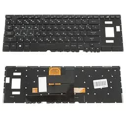 Клавіатура для ноутбука ASUS (GX501 series) rus, black, без фрейма, підсвічування клавіш (RGB)