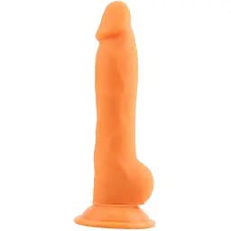 Реалистичный фаллоимитатор Delux Pure Nature Rick.G 22.7 см оранжевый