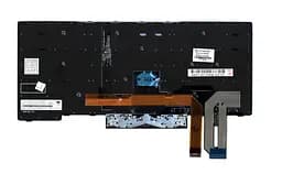 Клавіатура для ноутбуків Lenovo ThinkPad E480 Series чорна з чорною рамкою, з ТП з підсвічуванням RU/US - мініатюра 2