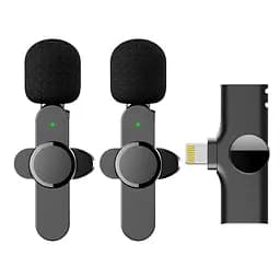 Подвійний бездротовий петличний мікрофон UFT EP033T (Lightning) для інтерв'ю, для презетнацій і блогерів