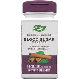 Натуральная добавка Nature's Way Blood Sugar, 90 капсул