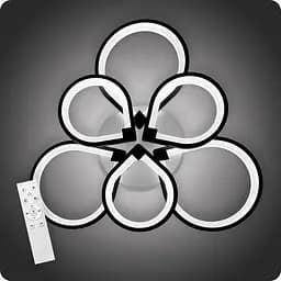 Люстра светодиодная 517 Light 3color с пультом 198Вт Черный (01258)