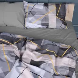 Простирадло MirSon Сатин 22-1403 Geometric Elegance 110х160 см (2200010567700) - мініатюра 3