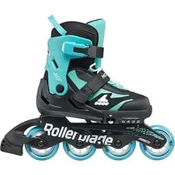 Ролики Rollerblade Microblade 28-32 Чорний-Бірюзовий - мініатюра 2