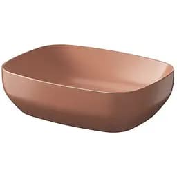 Умивальник на стільницю Cersanit Larga прямокутний 50x38 цегляний матовий K677-066