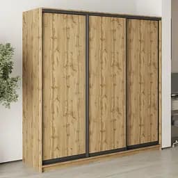 Шкаф-купе трехдверный MebelStar Стандарт BG 3ДСП 210x45x210 см Дуб тахо (MBS-8319)