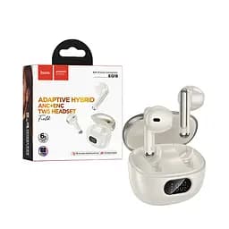 Навушники Hoco EQ18 Field ANC + ENC noise Cancelling true wireless BT 5.4 headset бездротові білі - мініатюра 3