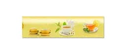 Вініловий кухонний фартух Happy Pocket Чай з лимоном наклейка для кухні ПВХ Напої Жовтий Z181739 - мініатюра 6