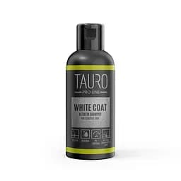 Шампунь Tauro Pro Line для собак і кішок з білим хутром збереження кольору зволоження живлення White coat Keratin 50 мл