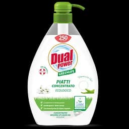 Гель для мытья посуды концентрованный Dual Power с дозатором Green Life, 1 л