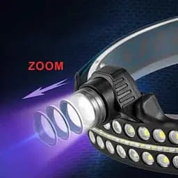 Ліхтар налобний акумуляторний з датчиком руху Type-C zoom біле та червоне світло BL-W690-LTS+SMD - мініатюра 4