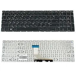Клавіатура для ноутбука HP (250 G7, 255 G7 series) rus, black, без фрейма, white bezzel (оригінал)