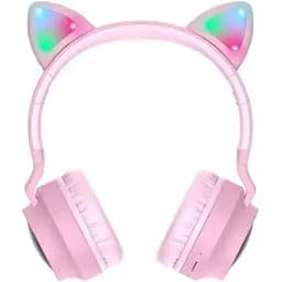 Наушники светодиодные кошачьи уши Cat Ear Hoco W27 Bluetooth