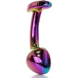 Анальная пробка B - Series HeavyFun Jewellery Plug M 9 см (мульти)